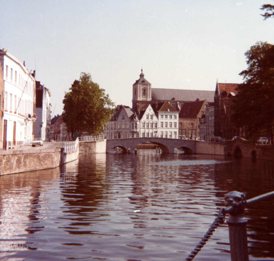 Bruges, Olanda, Belgio Agosto 1978